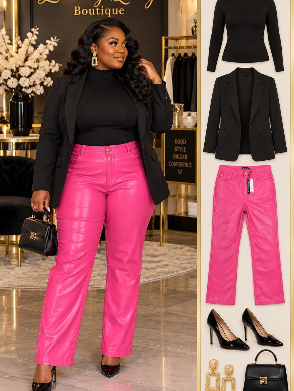 Judy Blue Vibrant Pink Straight Leg Pants
